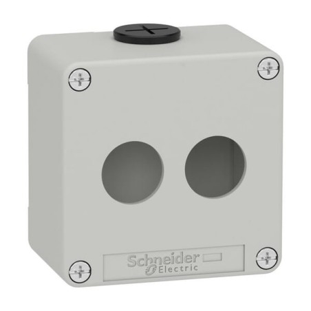 Push button box, metal 2 hole - XAPD1202