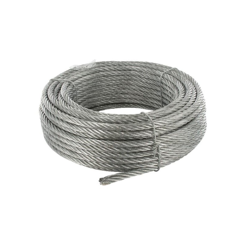 Wire rope galvanized 8 mm, 30m - WR08030L Wire rope galvanized 8 mm, 30m - WR08030L