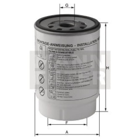 Fuel change filter - WK94033X