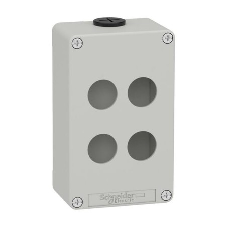 Push button box, metal 4 hole - XAPD2204