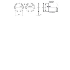 Snap ring external 75x2mm IDC - WR75