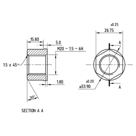 Radmutter M20 x 1,5 - X435511130000N