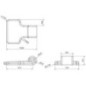 Hinge 76.0x13.0 mm - WS3036 Hinge 76.0x13.0 mm - WS3036