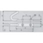 Haczyk przykręcany 99x52 mm - WS3026 Haczyk przykręcany 99x52 mm - WS3026