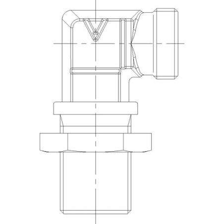 Bulkhead elbow 35L no M/R - WSS35L