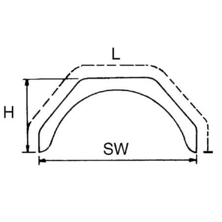 Błotnik PCW 600x180mm - WS1050