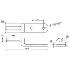 Czop przykręcany 51x12,5 mm - WS3000