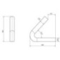 Weld-on hook 1/2 inch diameter - WS3103