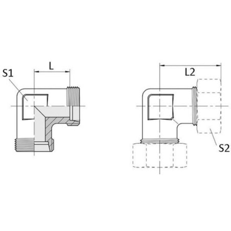 Winkelverschraubung 18L - WV18L
