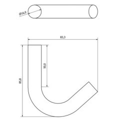 Weld-on rope hook 5/8 inch diameter - WS3103A