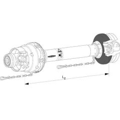 Wał przegubowy szerokokątny WWE 2480 L1010 mm Walterscheid - WWE24801010