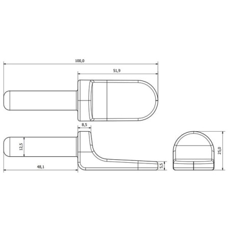 Weld studs 50x12.5 mm - WS3010