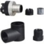 M12 angled connector plug 4P - XZCC12MCM40B