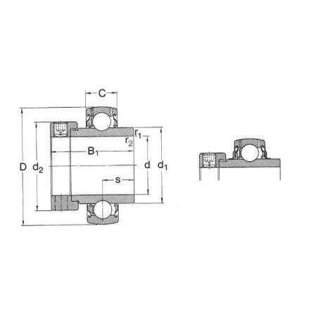 Lagereinsatz SKF - YEL2052RFSKF