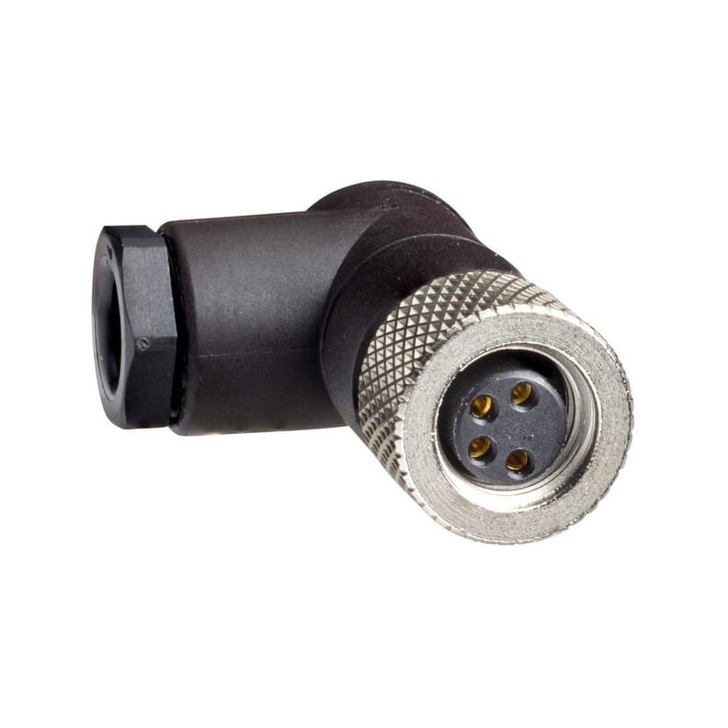 Connector M8, 4P Square - XZCC8FCM40S