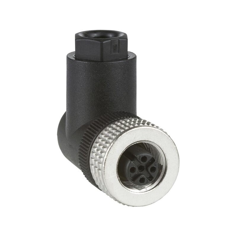 Connector M12 4P Square - XZCC12FCM40B