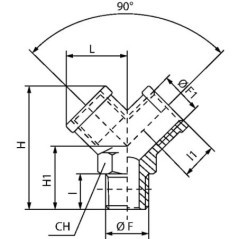 YFMF12 Kramp, Brass 