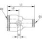 Push-in fitting - YC16P Push-in fitting - YC16P