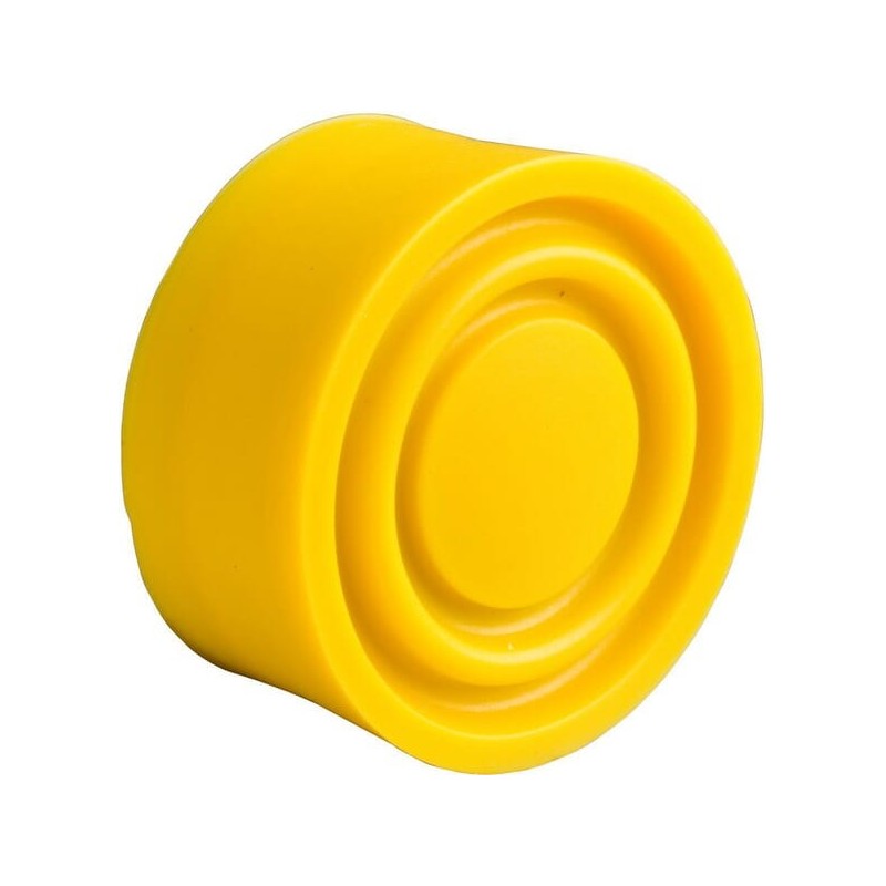 Rubber push button cap yellow - ZBP015