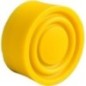 Rubber push button cap yellow - ZBP015
