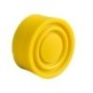 Rubber push button cap yellow - ZBP015