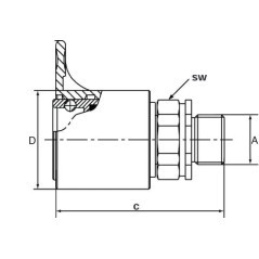 Quick Release Coupling ZP F M22 - ZPF10N22