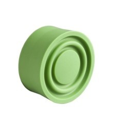 Rubber push button cap green - ZBP013