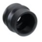 Black dome push button collar - ZBZ28