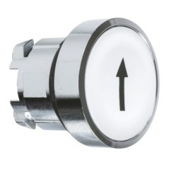 Press button white, arrow - ZB4BA334