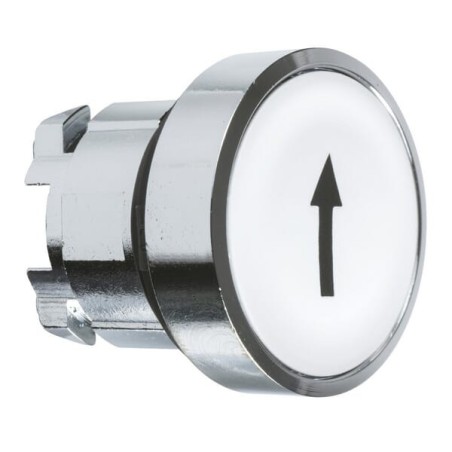 Press button white, arrow - ZB4BA334