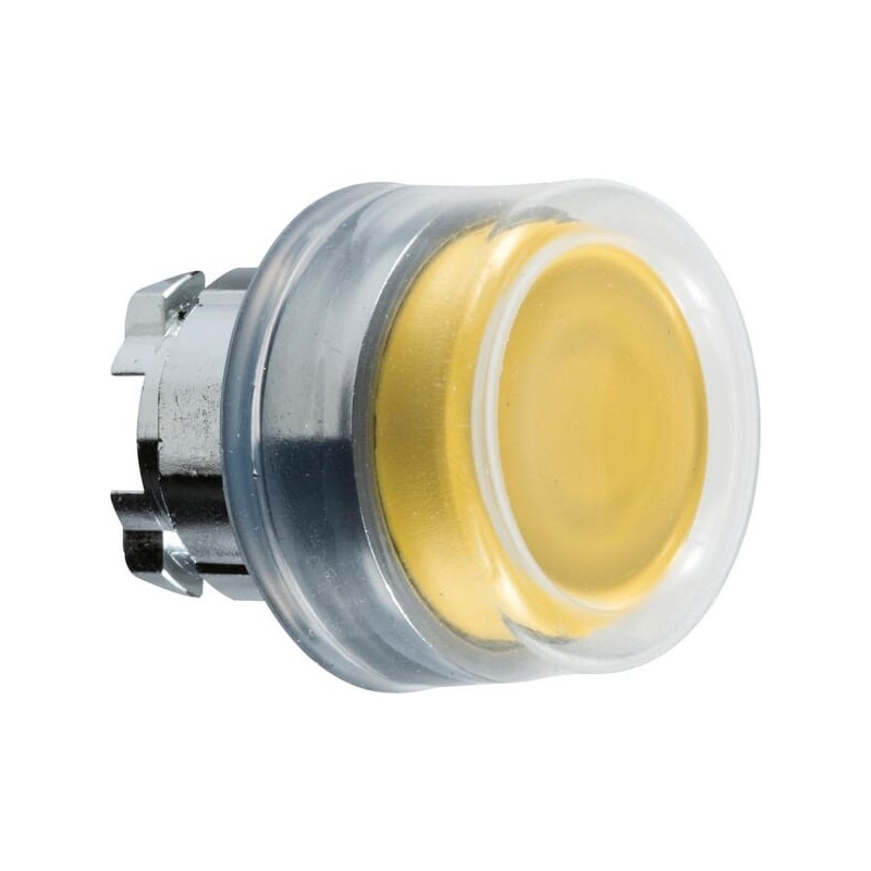 Push button, rubber, yellow - ZB4BP5