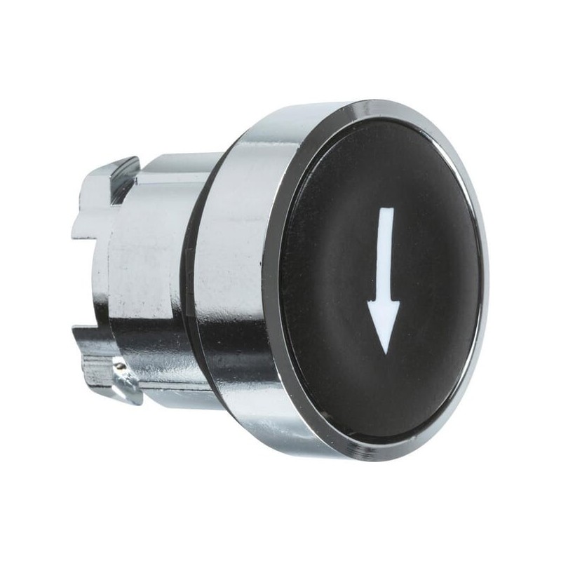 Press button black, arrow - ZB4BA335