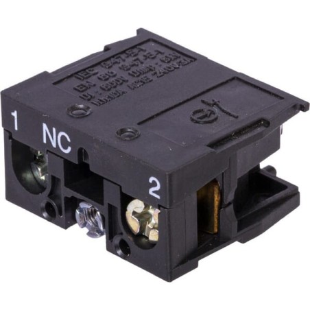 Contact block, diameter 22mm, 1 NC, Screw terminals - ZB2BE102