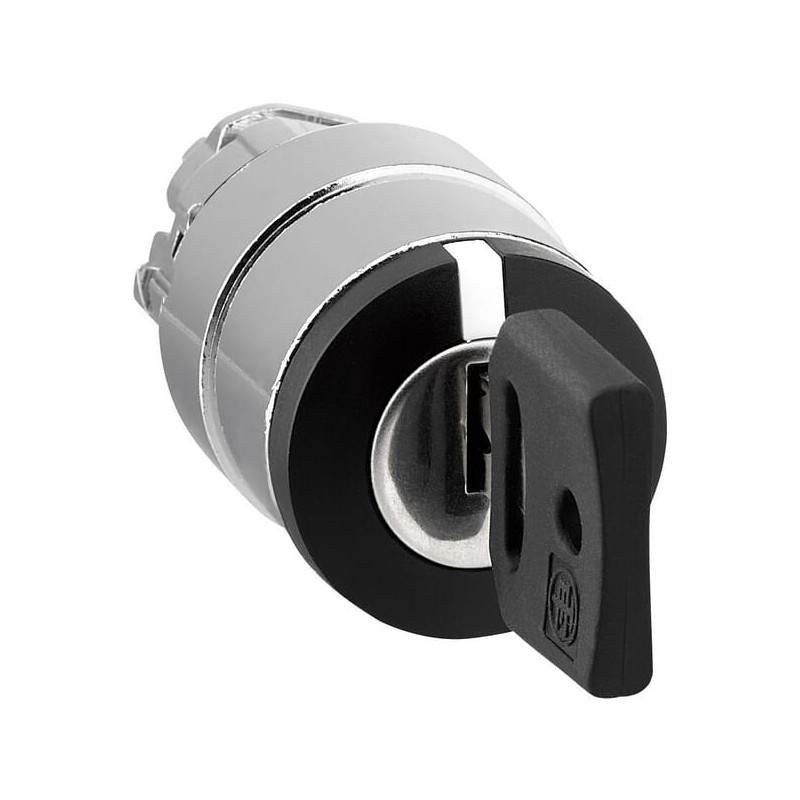 Key switch, 3 position lock. - ZB4BG3