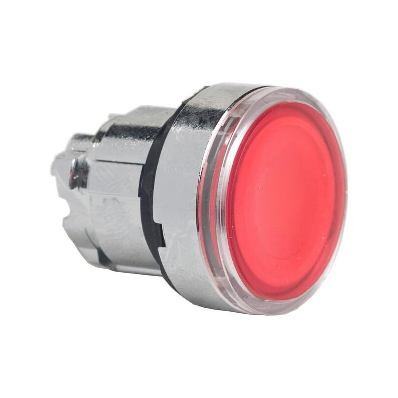 Signal pushbutton, red, lock - ZB4BH043