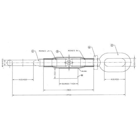Stabilizator, 280 mm - Z700540KR