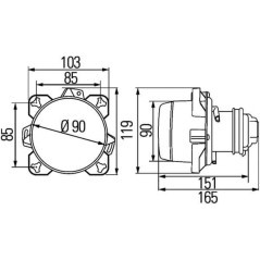 0011064011 Claas, Lampy przednie 