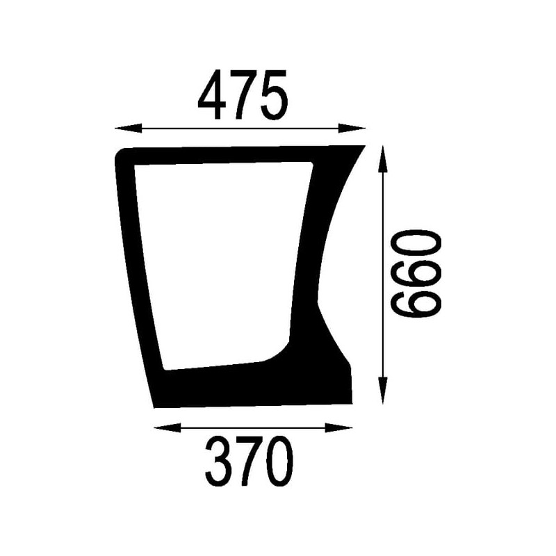 Windscreen lower - 001064020 Windscreen lower - 001064020