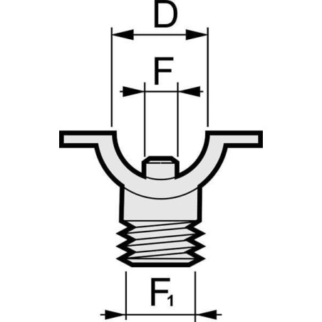 Brass Nozzle Holder 1/2 inch - 004715