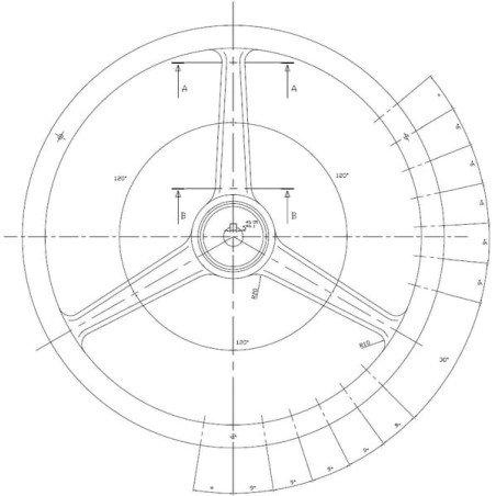 Steering wheel D360 - 0032020940