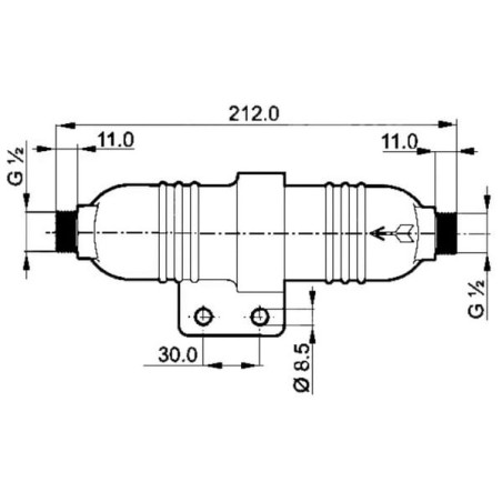 Hochdruckfilter Messing 50 bar - 004602
