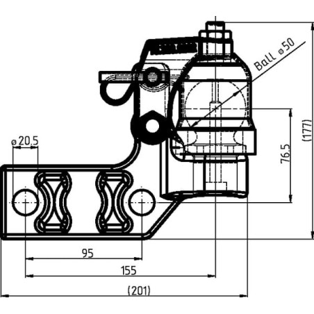 Forced steering mount K50 LH - 00520590