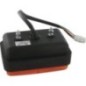 Rear light rectangular, amber/red, Cobo - 0213010000