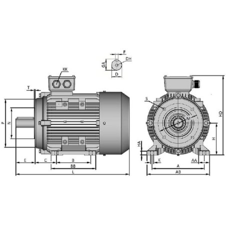 Elektromotor 0,75 kW - 015602