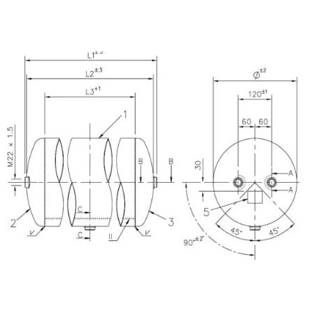 Air tank type C - 030362009