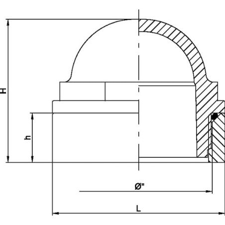 Sight glass complete 3 inch - 0300040