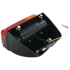 Rear light RH rectangular, red/amber, bolt on, 4-pin, Cobo - 02209000