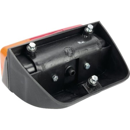 Rear light LH rectangular, red/amber, bolt on, 160x AMP plug, Cobo - 02268000