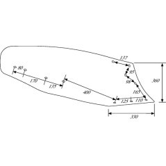 Streichblech R. NH6 - 024112