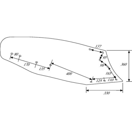Mouldboard RH NH6 Niemeyer - 024112